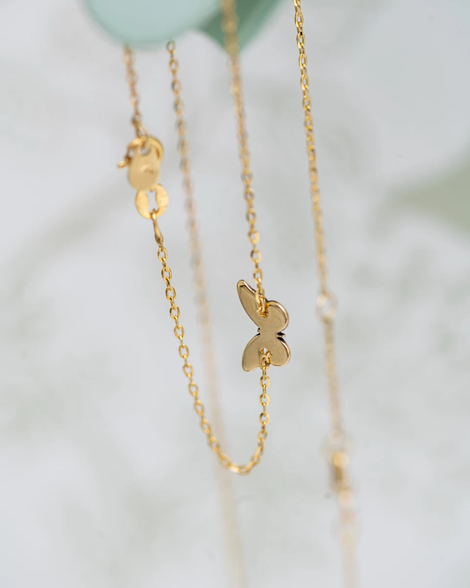 Grav Butterfly Baby Arany 14K Karkötő