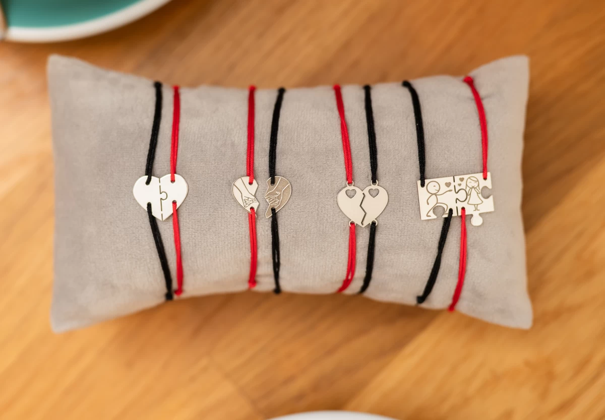 GRAV Puzzle Couple In Love Arany 14K Karkötő