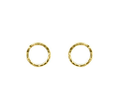 Grav Quintessa Circle Contour ARANY 14K Fülbevaló