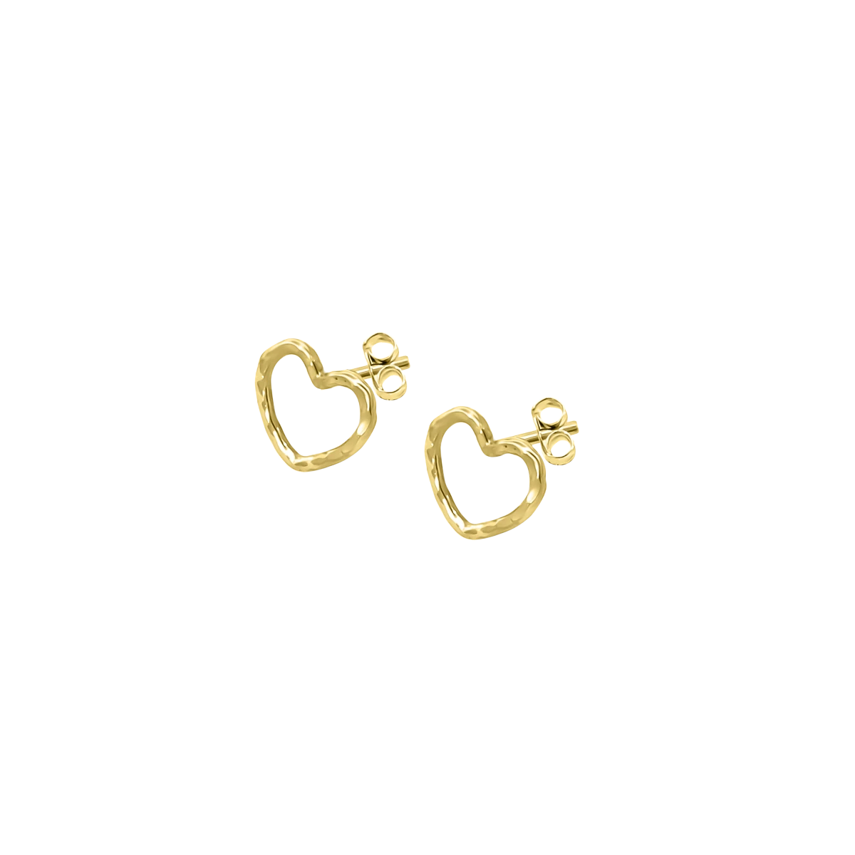 Grav Quintessa Heart Contour ARANY 14K Fülbevaló