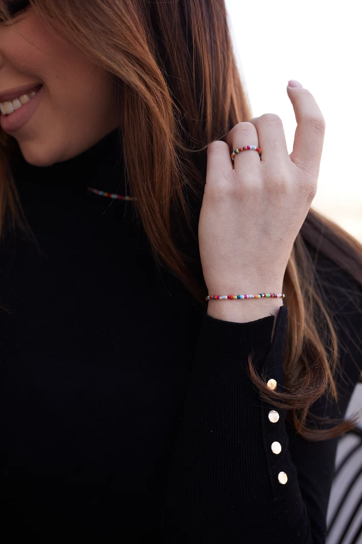 Grav Symbol Design Gyöngyös Ezüst 925 Gyűrű