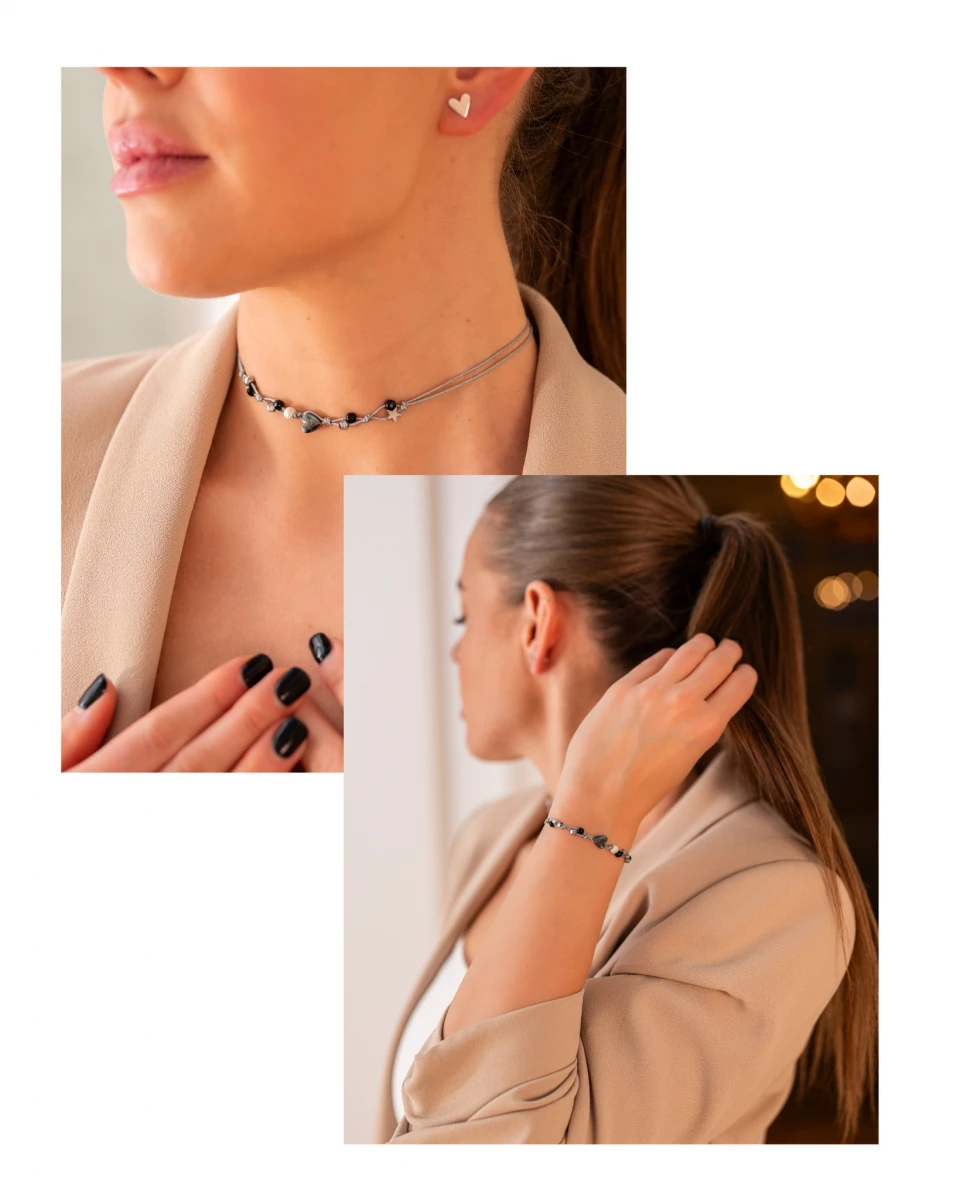 GRAV Aurielle Ezüst 925 Fonalas Karkötő