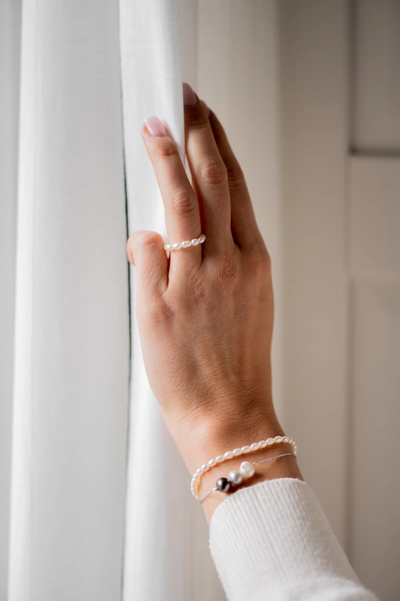 Grav White Ghost Pearl Ezüst 925 Gyűrű