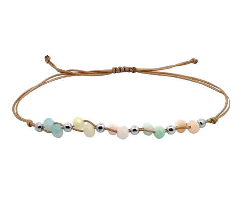 GRAV Macrame Candy Ezüst 925 Karkötő