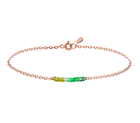 GRAV Rayfield Zafír Smaragd Arany 14K Karkötő