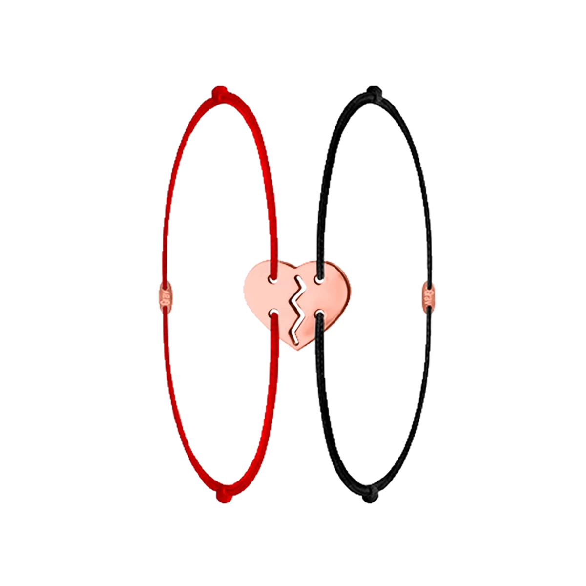 Szerelem Karkötő Pároknak Örök Rózsával Vörös Arany 14K