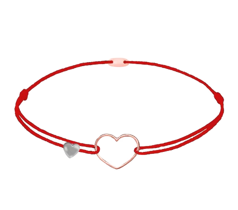 GRAV Contour Heart Arany 14K Fonalas Karkötő