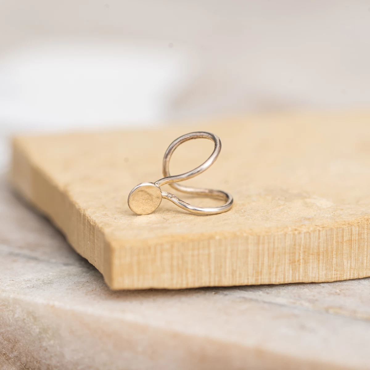 Grav Mina Ezüst 925 Fülgyűrű