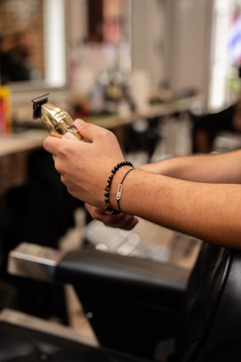 Tigrisszem Fekete Ónix Ásvány Golyós Ezüst 925 Karkötő