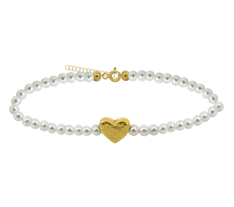 GRAV Coeur de Perle Ezüst 925 Karkötő