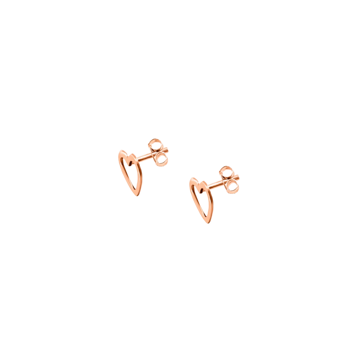 GRAV Baby Heart Contour Arany 14K Fülbevaló