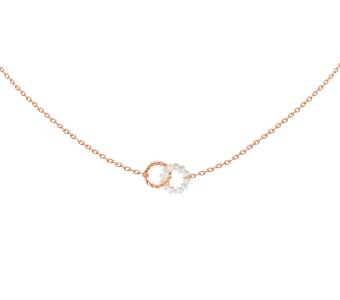 GRAV Pearl Hoop ARANY 14K Nyaklánc