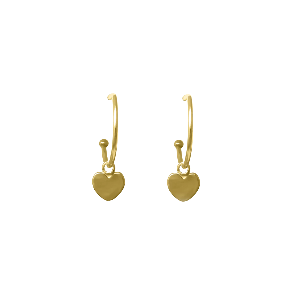 Karika Szív Arany Fülbevaló