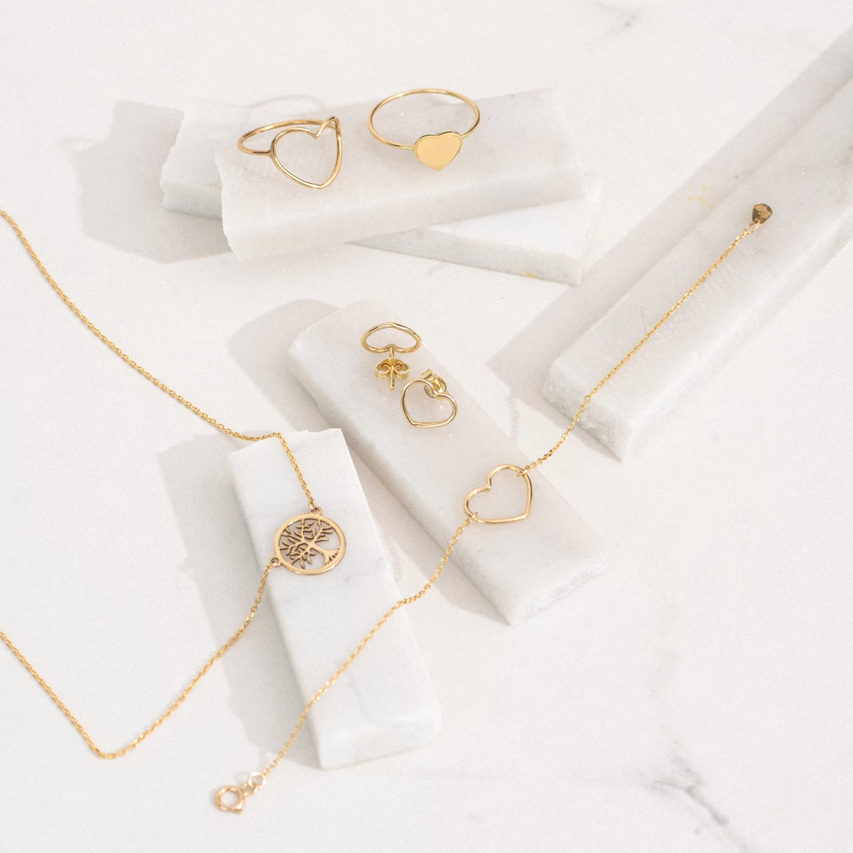 Kontúr Szív Ezüst Karkötő