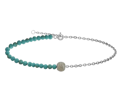 GRAV Bora Turquoise Ezüst 925 Bokalánc