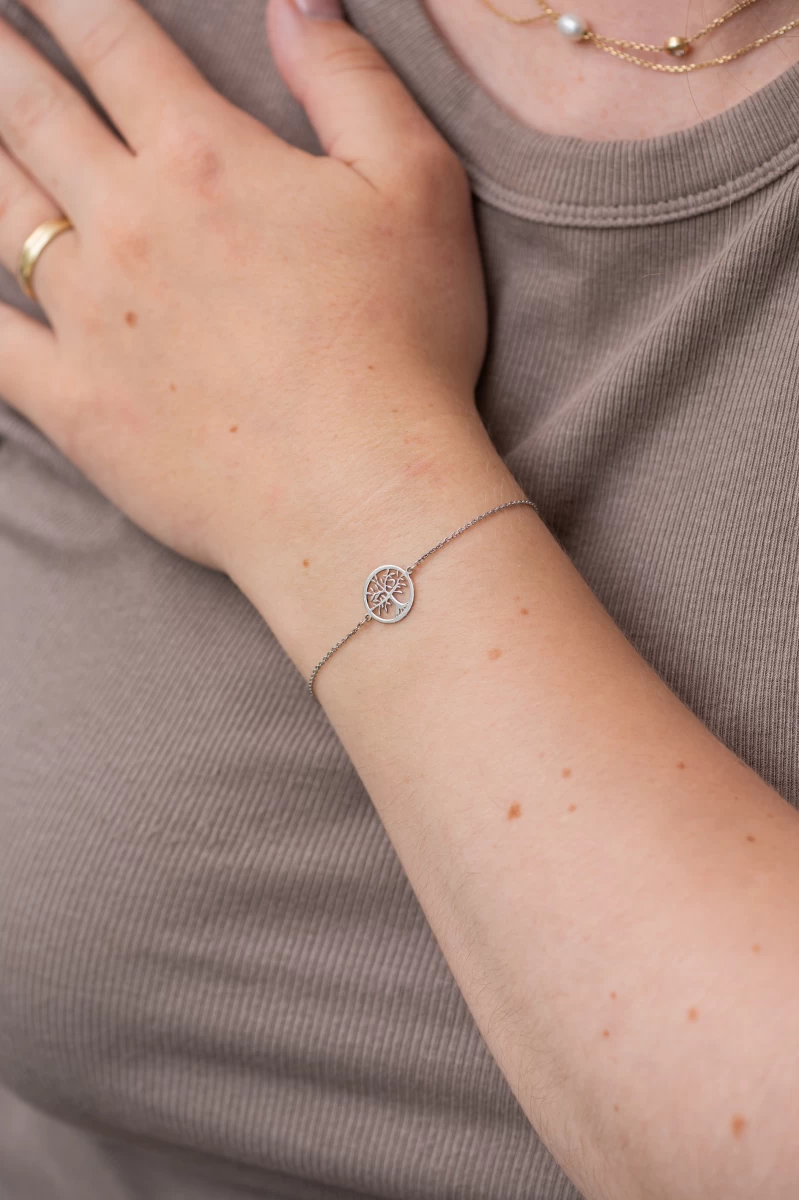 Életfa Ezüst Karkötő