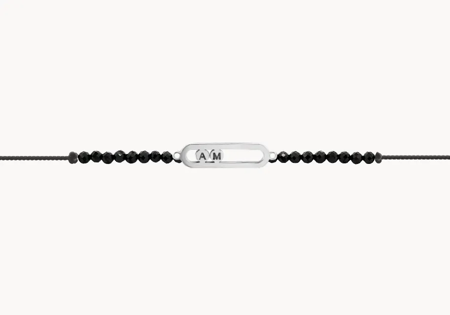 GRAV Karkötő Biztostű (férfi - betűvel) Ezüst 925